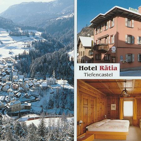 Hotel Raetia Tiefencastel ภายนอก รูปภาพ