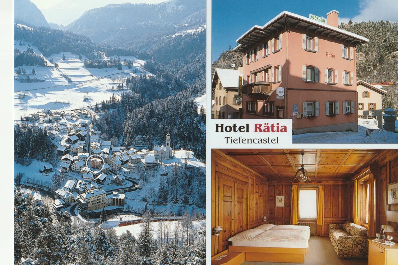 Hotel Raetia Tiefencastel ภายนอก รูปภาพ